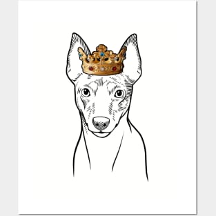 Toy Fox Terrier Dog King Queen Wearing Crown Posters and Art